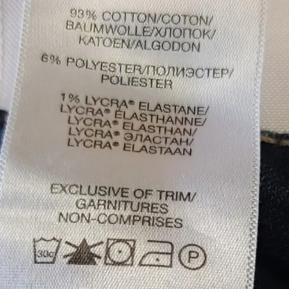 Silver Jeans Avery Straight W27 L30 Dark Wash Stretch Denim Jeans - Picture 9 of 10